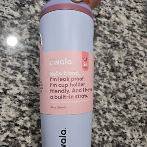 Owala Gray and Pink Insulated Tumbler